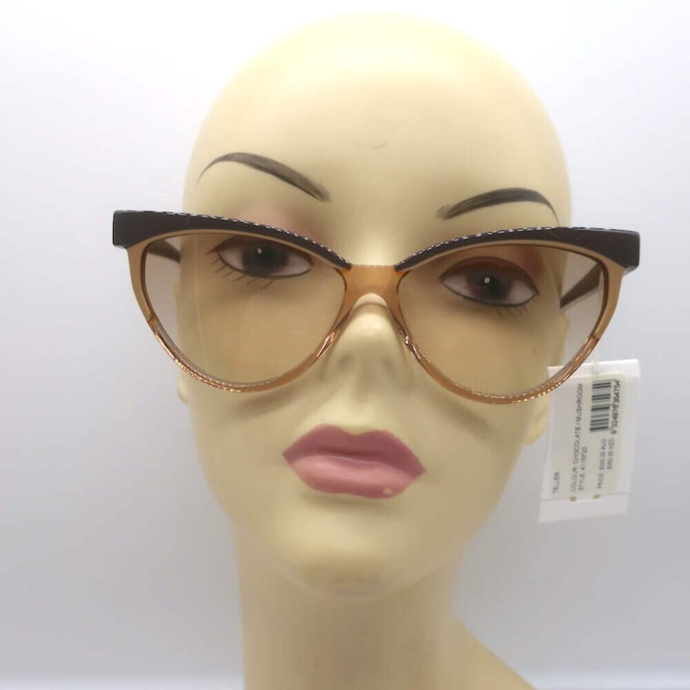 Zimmermann Teller Sunglasses Chocolate/Mushroom 4115F20 NEW